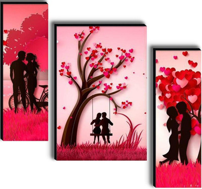 SNDArt MDF Wall Photo Frame(Multicolor, 3 Photo(s), 12 x 18 inch)