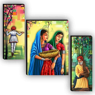 SNDArt MDF Wall Photo Frame(Multicolor, 3 Photo(s), 12x18)
