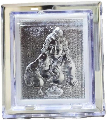 Bhandari Acrylic Table Photo Frame(Silver, 1 Photo(s), 7 x 7.5 x 3 cm)