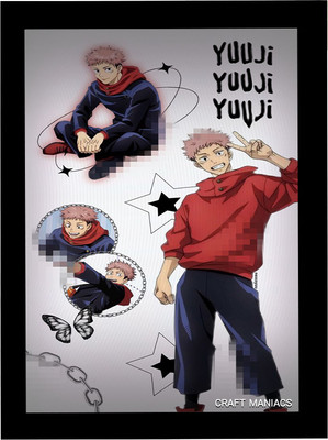 craft maniacs Wood Wall Photo Frame(Multicolor, 1 Photo(s), NA)