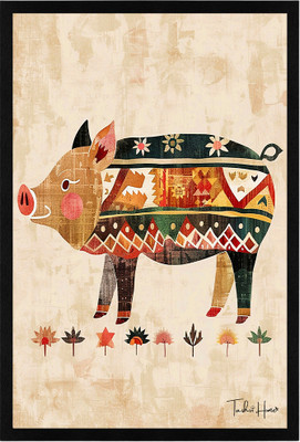 Tashvi Home Wood Wall Photo Frame(Multicolor, 1 Photo(s), 8 x 12 inch - Near A4 Size)