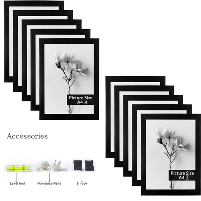 Art Street Polymer Wall Photo Frame(Black, 10 Photo(s), 8x12 inch)