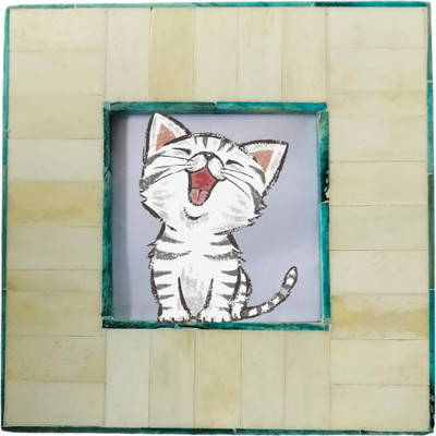 InsTook Wood Table Photo Frame(White, 1 Photo(s), s)