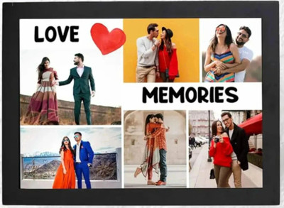 HSB MDF Wall Photo Frame(Black, 6 Photo(s), A4 Digital 9468-846787)