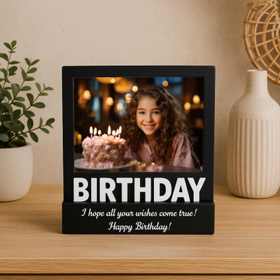 INTERNATIONAL GIFT MDF Table Photo Frame(Black, 1 Photo(s), 11.5 X 16.5 cm)