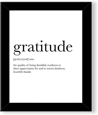 Stuthi Arts GRATITUDE DEFINITION Religious Frame