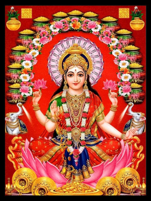 Photoframewalaz Wood Wall Photo Frame(Black, 1 Photo(s), PhotoFrameWalaZ Diwali Special Lakshmi Ganesha Saraswati Photo Frame Acrylic 14 inch x 10 inch Painting (With Frame))