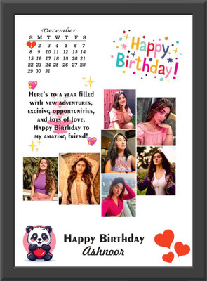 Engineers Craft Wood Wall Photo Frame(Black, 7 Photo(s), A4 Size (9X12 INCH))