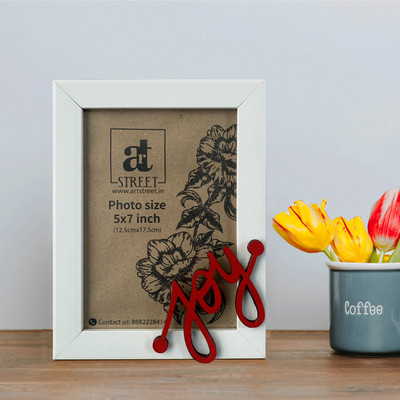 Art Street MDF Table Photo Frame(White, 1 Photo(s), 5x7 Inch)