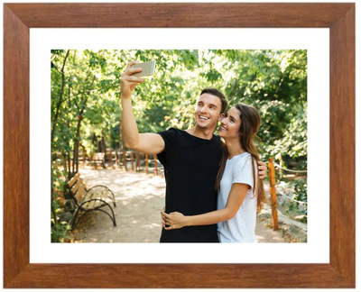 HitechMart Plastic Wall Photo Frame(Brown, 1 Photo(s), 29.718 x 21.082 cm)