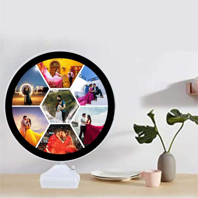 Heartbeat Plastic Table Photo Frame(White, 7 Photo(s), 4 x 6)
