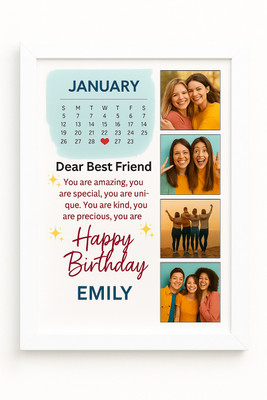 HRTGFT Wood Wall Photo Frame(White, Black, Brown, 10 Photo(s), A4)