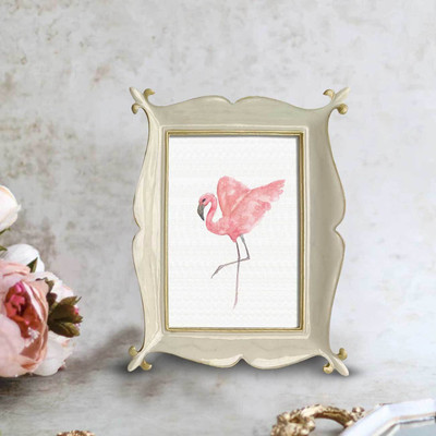 Painting Mantra Gold-plated Table Photo Frame(Gold, 1 Photo(s), 4x6 Inch)
