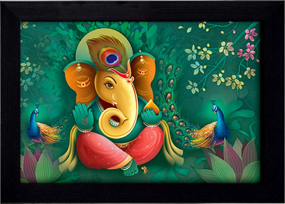 JASHVIRA Wood Wall Photo Frame(Black, 1 Photo(s), Shree Ganesh Photo Frame)