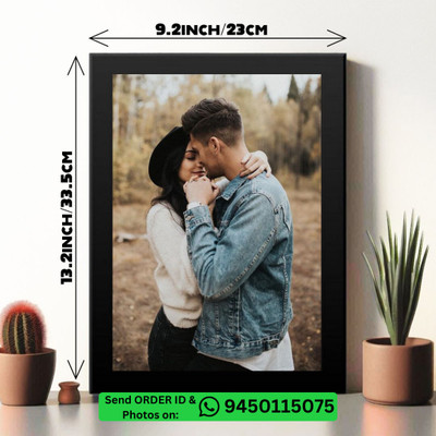SF Enterprise Wood Wall Photo Frame(Black, 1 Photo(s), SEND 1 HD PHOTOS on 9450115075)