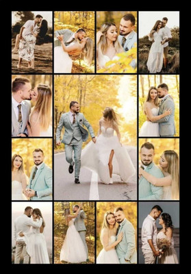 Elloso MDF Wall Photo Frame(Multicolor, 7 Photo(s), 12.5*8.5 inch A4 size)