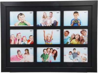 JaipurCrafts Plastic Wall Photo Frame(Black, 9 Photo(s), 15 x 10 cm)