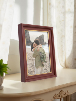 GOLDEN PEACOCK Polymer Table Photo Frame(Brown, 1 Photo(s), 5'7 Inch)