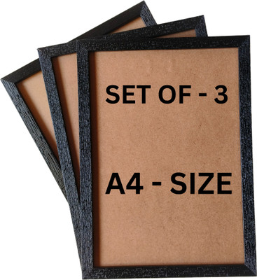 KGSFASHION Wood Wall Photo Frame(Black, 3 Photo(s), 9X12 CM)