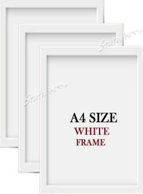 Stuthi Arts Wood Wall Photo Frame(White, 3 Photo(s), A4)