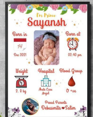 Khusvi Gifters Wood Wall Photo Frame(Black, 2 Photo(s), A4)