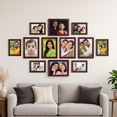 Stuthi Arts MDF Wall Photo Frame(Multicolor, 12 Photo(s), 4X6,6X8,8X10)