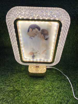 Epic Store White Marble Table Photo Frame(Gold, 1 Photo(s), 9 x 10 inch)