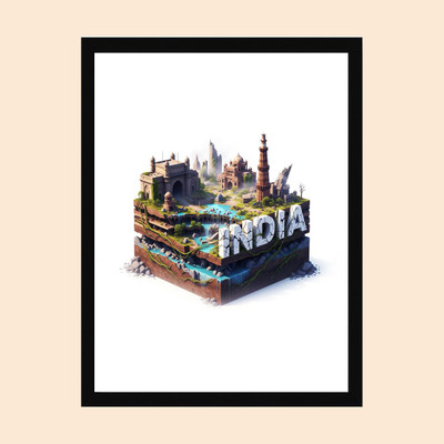 Aashit Wood Wall Photo Frame(Black, 1 Photo(s), A4)