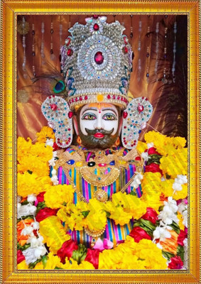 Just Zest Art Wood Wall Photo Frame(Multicolor, 1 Photo(s), 9 X 13 Photo with frame, Khatu Shyam Ji, With acrylic sheet)