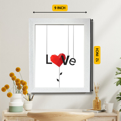 Stuthi Arts Wood Table Photo Frame(White, 1 Photo(s), 12 x 8 Inch)