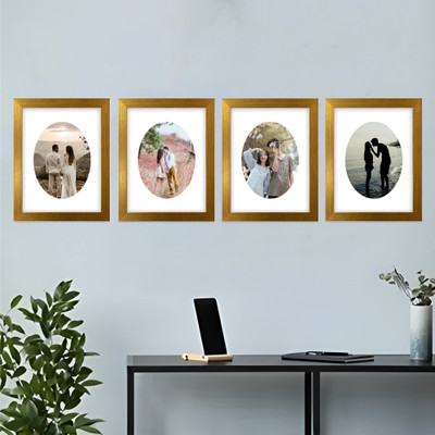 Art Street MDF Wall Photo Frame(Gold, 1 Photo(s), 5x7 Inch)