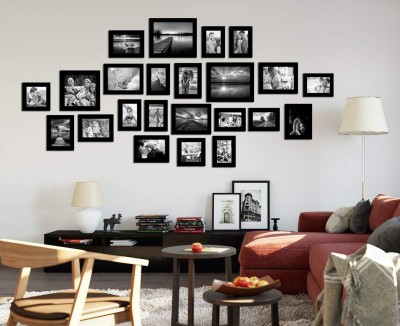 Art Street Wood Wall Photo Frame(Black, 23 Photo(s), 4x6, 5x5, 5x7, 6x8, 8x8, 8x10 Inch)