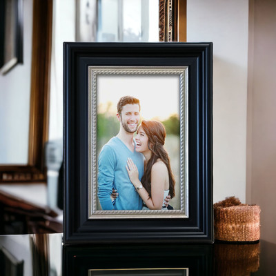 Art Street Wood Table Photo Frame(Black, 1 Photo(s), 5x7 Inch)