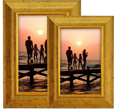 Art Street MDF Table Photo Frame(Gold, 1 Photo(s), 4 x 6 inch and 5 x 7 inch)