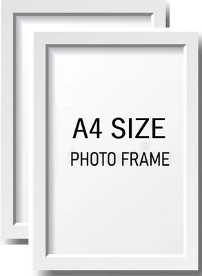 TS NANDA Wood Wall Photo Frame(White, 2 Photo(s), A4)
