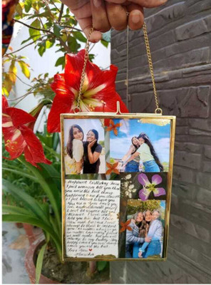 The Weston Choice Glass Wall Photo Frame(Gold, 1 Photo(s), 7X5 INCH)