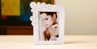 RIMSO Plastic Table Photo Frame(White, 1 Photo(s), 23*18)