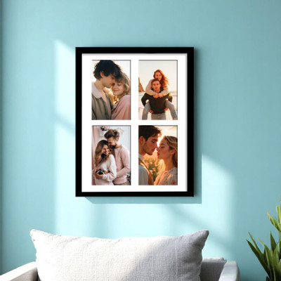 Art Street MDF Wall Photo Frame(Black, 4 Photo(s), 4x6 (Inch))