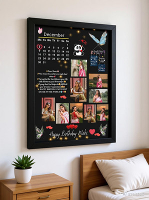 NS enterprises Wood Wall Photo Frame(Black, 1 Photo(s), A4 Wood photo frame, Only love collage frame Birthday photo frame, Anniversary photo frame, Wedding purpose photo frame Send photos (9057367283) Digital Reprint)