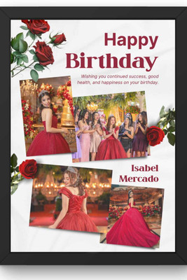 HUMTUMCREATION Wood Wall Photo Frame(Black, 4 Photo(s), Premium A4 Customized Photo Frame | Add Your Photo, Name & Message | Personalized Gift for Couples, Birthday & Home Decor Send photos on Whatsaap No (9251282844) And Get Digital Reprint)