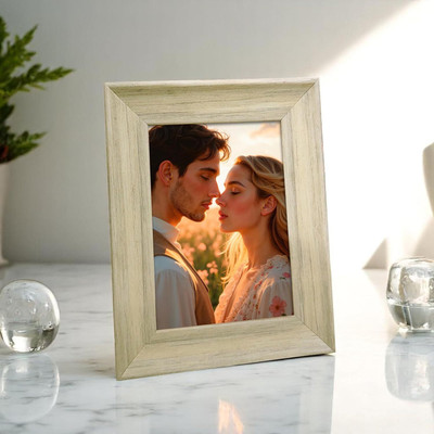 Art Street MDF Table Photo Frame(White, 1 Photo(s), 4X6 Inches)