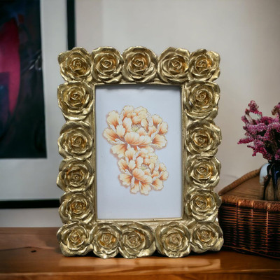 Art Street MDF Table Photo Frame(Gold, 1 Photo(s), 4x6 inch)