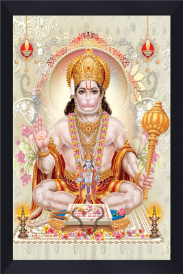 Gita Govinda Hanuman/bajrangbali acrylic glass photo frame Religious Frame