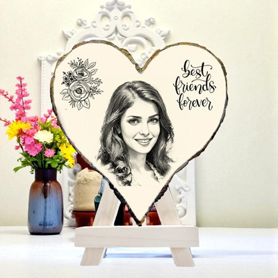 DVMART Wood Table Photo Frame(Beige, 1 Photo(s), 6.5 inch)