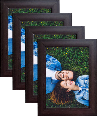 PY Creation Plastic Wall Photo Frame(Brown, 4 Photo(s), 6 X 8 Inch)