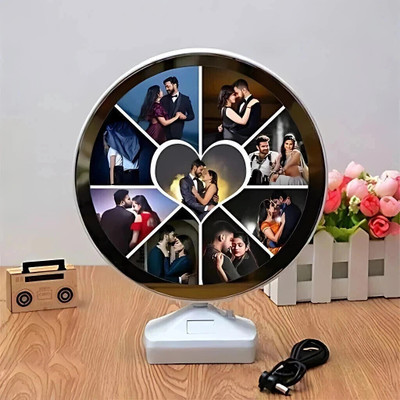 Veerprinting Plastic Table Photo Frame(White, 9 Photo(s), 7x7 photo)
