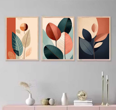 Advik Wood Wall Photo Frame(Teak, 3 Photo(s), A4 size Wall Paintintg)