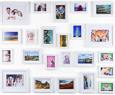 Artzfolio Polymer Wall Photo Frame(Multicolor, 23 Photo(s), 4x6-11pc;6x8-9pc;8x10-3pc;SET OF 23 PCS)