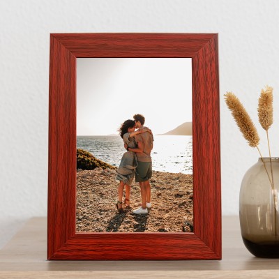 Art Street Polymer Table Photo Frame(Brown, 1 Photo(s), 6x8 Inch)