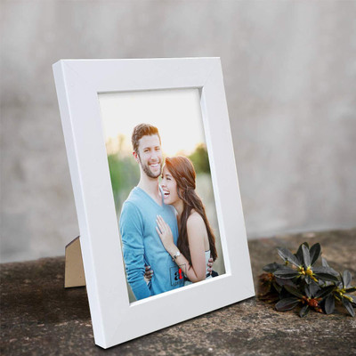 Raamed Acrylic Table Photo Frame(White, 1 Photo(s), 5x7 inches)